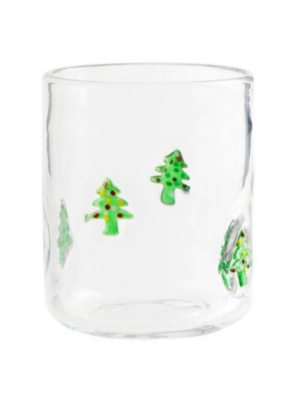 Christmas Tree Winter Charm Icon Juice Drinking Glass Cup